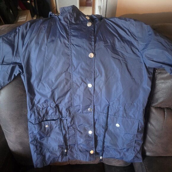 Fisoul Woman's Lightweight Hooded Jacket Small Blue - Picture 4 of 4